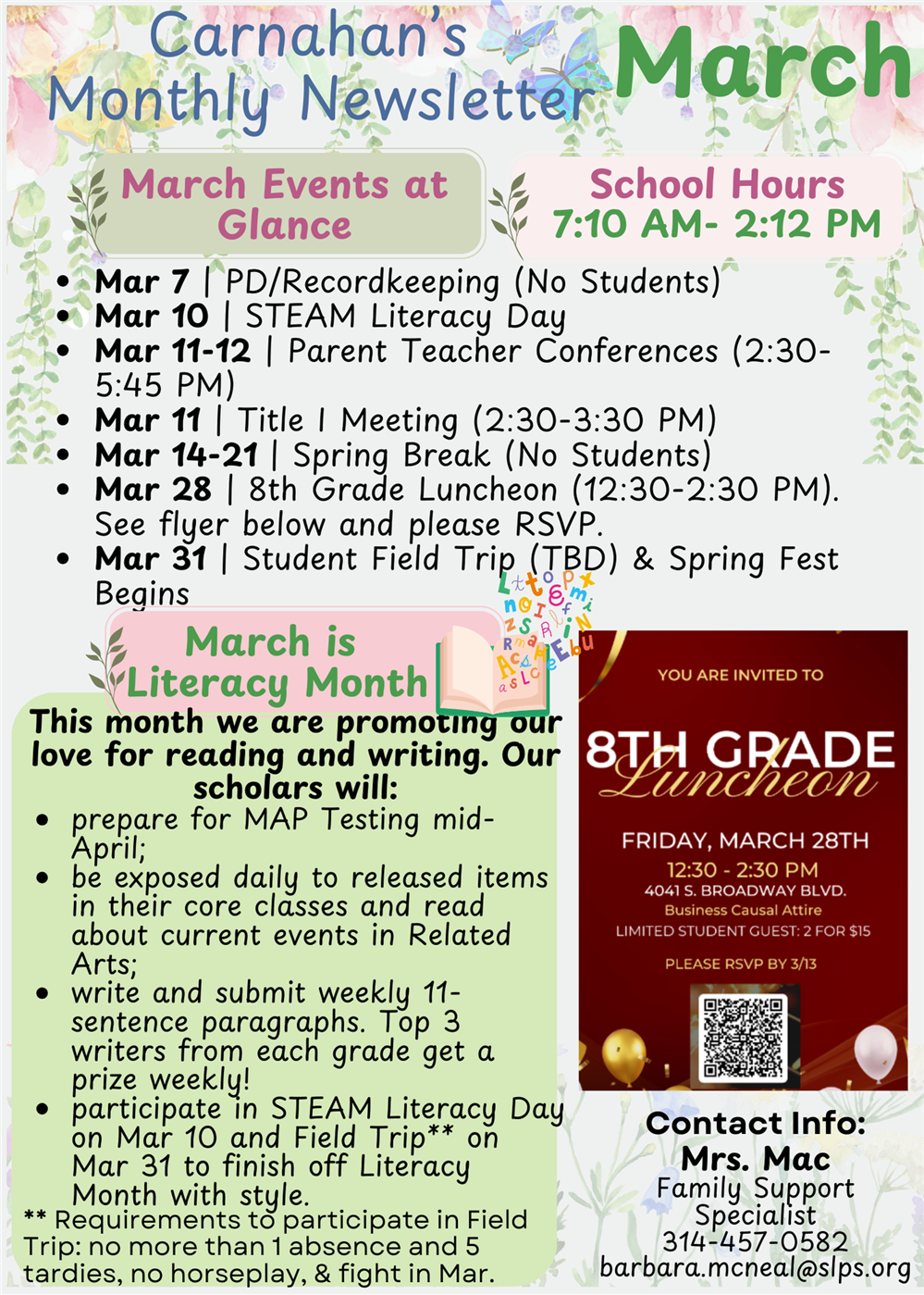 Mar Newsletter